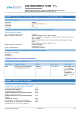 Mastercontact PX300 11L - SDS